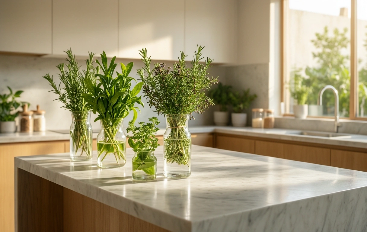 Sun-drenched wellness kitchen